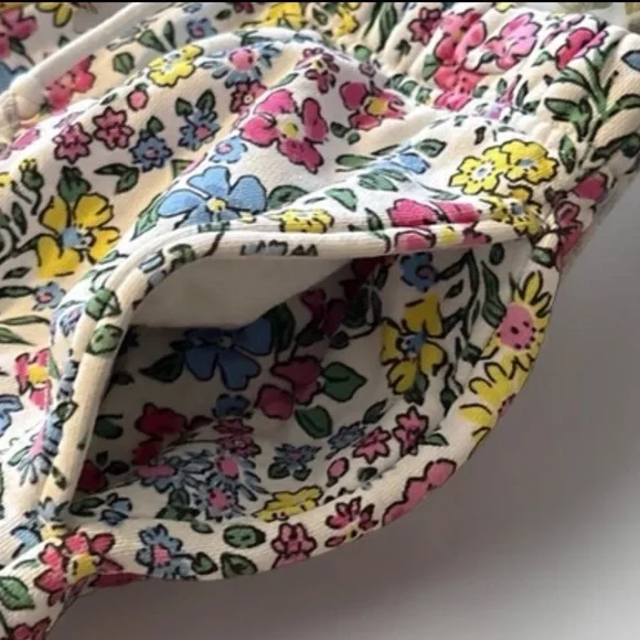 VTG Teddy Fresh Women's Floral/White Grandma Jogger Sweatpants SMALL-Patch Logo - Picture 3 of 13